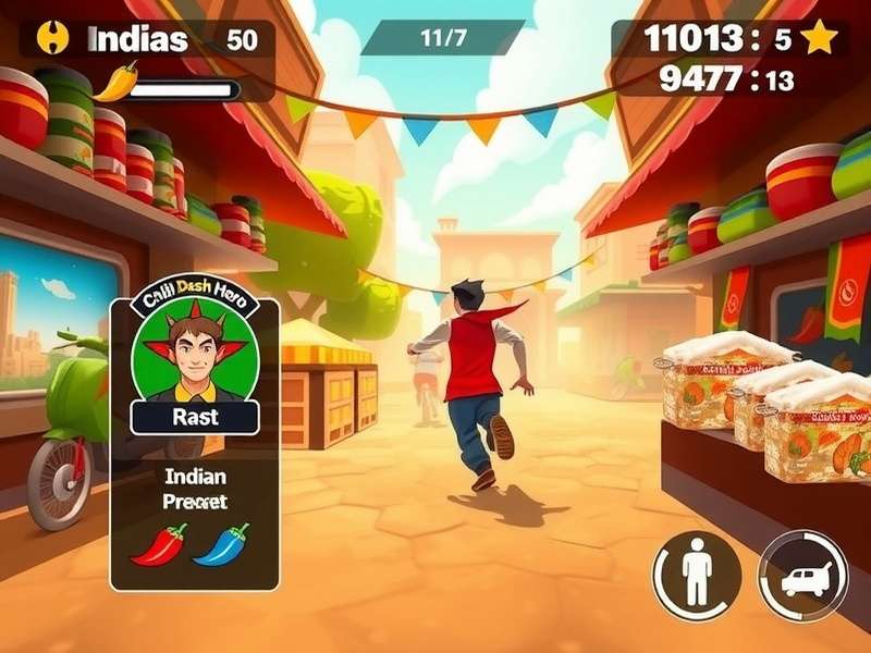 Chili Dash Hero strategy guide showing optimal running path